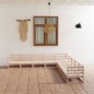vidaXL Juego de muebles de jardín 9 piezas madera maciza de pino vidaXL Juego de muebles de jardín 9 piezas madera maciza de pino