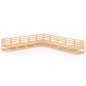 vidaXL Juego de muebles de jardín 9 piezas madera maciza de pino vidaXL Juego de muebles de jardín 9 piezas madera maciza de pino