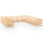vidaXL Juego de muebles de jardín 11 piezas madera maciza de pino vidaXL Juego de muebles de jardín 11 piezas madera maciza de pino