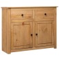 vidaXL Aparador de madera maciza de pino estilo Panamá 93x40x80 cm vidaXL Aparador de madera maciza de pino estilo Panamá 93x40x80 cm