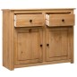 vidaXL Aparador de madera maciza de pino estilo Panamá 93x40x80 cm vidaXL Aparador de madera maciza de pino estilo Panamá 93x40x80 cm