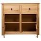 vidaXL Aparador de madera maciza de pino estilo Panamá 93x40x80 cm vidaXL Aparador de madera maciza de pino estilo Panamá 93x40x80 cm