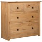 vidaXL Aparador de madera maciza de pino estilo Panamá 80x40x83 cm vidaXL Aparador de madera maciza de pino estilo Panamá 80x40x83 cm