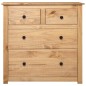 vidaXL Aparador de madera maciza de pino estilo Panamá 80x40x83 cm vidaXL Aparador de madera maciza de pino estilo Panamá 80x40x83 cm
