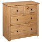 vidaXL Aparador de madera maciza de pino estilo Panamá 80x40x83 cm vidaXL Aparador de madera maciza de pino estilo Panamá 80x40x83 cm