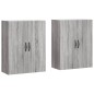 vidaXL Armarios de pared 2 uds madera de ingeniería gris Sonoma vidaXL Armarios de pared 2 uds madera de ingeniería gris Sonoma