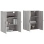 vidaXL Armarios de pared 2 uds madera de ingeniería gris Sonoma vidaXL Armarios de pared 2 uds madera de ingeniería gris Sonoma