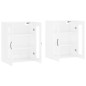vidaXL Armarios de pared 2 uds madera de ingeniería blanco brillante vidaXL Armarios de pared 2 uds madera de ingeniería blanco brillante