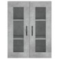 vidaXL Armarios de pared 2 uds madera de ingeniería gris hormigón vidaXL Armarios de pared 2 uds madera de ingeniería gris hormigón