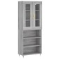 vidaXL Aparador alto madera contrachapada gris sonoma 69,5x34x180 cm vidaXL Aparador alto madera contrachapada gris sonoma 69,5x34x180 cm