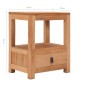 vidaXL Mesita de noche de madera maciza de mango 40x30x50 cm vidaXL Mesita de noche de madera maciza de mango 40x30x50 cm