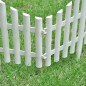 vidaXL Borde divisor de césped blanco 17 piezas / 10 m vidaXL Borde divisor de césped blanco 17 piezas / 10 m