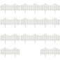 vidaXL Borde divisor de césped blanco 17 piezas / 10 m vidaXL Borde divisor de césped blanco 17 piezas / 10 m