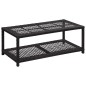 vidaXL Banco zapatero de ratán sintético negro 80x40x30 cm vidaXL Banco zapatero de ratán sintético negro 80x40x30 cm