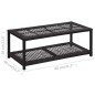 vidaXL Banco zapatero de ratán sintético negro 80x40x30 cm vidaXL Banco zapatero de ratán sintético negro 80x40x30 cm