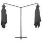 vidaXL Sombrilla doble de jardín palo de acero antracita 250x250 cm vidaXL Sombrilla doble de jardín palo de acero antracita 250x250 cm