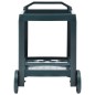vidaXL Carrito de bebidas plástico verde 69x53x72 cm vidaXL Carrito de bebidas plástico verde 69x53x72 cm