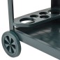 vidaXL Carrito de bebidas plástico verde 69x53x72 cm vidaXL Carrito de bebidas plástico verde 69x53x72 cm