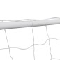 vidaXL Portería de fútbol con red 182x61x122 cm acero blanco vidaXL Portería de fútbol con red 182x61x122 cm acero blanco