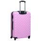 vidaXL Juego de maletas rígidas 3 piezas ABS rosa vidaXL Juego de maletas rígidas 3 piezas ABS rosa