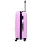 vidaXL Juego de maletas rígidas 3 piezas ABS rosa vidaXL Juego de maletas rígidas 3 piezas ABS rosa