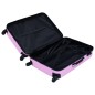 vidaXL Juego de maletas rígidas 3 piezas ABS rosa vidaXL Juego de maletas rígidas 3 piezas ABS rosa