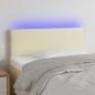 vidaXL Cabecero con LED cuero sintético color crema 90x5x78/88 cm vidaXL Cabecero con LED cuero sintético color crema 90x5x78/88 cm