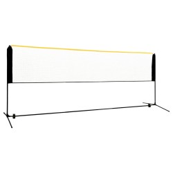 vidaXL Red de bádminton ajustable metal 400x103x94-158 cm