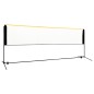 vidaXL Red de bádminton ajustable metal 400x103x94-158 cm