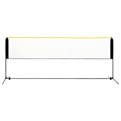 vidaXL Red de bádminton ajustable metal 400x103x94-158 cm