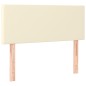 vidaXL Cabecero con LED cuero sintético color crema 90x5x78/88 cm vidaXL Cabecero con LED cuero sintético color crema 90x5x78/88 cm