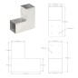 vidaXL Conectores de postes en L 4 uds metal galvanizado 81x81 mm vidaXL Conectores de postes en L 4 uds metal galvanizado 81x81 mm