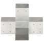 vidaXL Conectores de postes en X 4 uds metal galvanizado 91x91 mm vidaXL Conectores de postes en X 4 uds metal galvanizado 91x91 mm