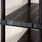 vidaXL Estante de almacenaje 5 niveles negro plástico 85x40x185 cm vidaXL Estante de almacenaje 5 niveles negro plástico 85x40x185 cm