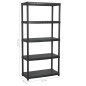 vidaXL Estante de almacenaje 5 niveles negro plástico 85x40x185 cm vidaXL Estante de almacenaje 5 niveles negro plástico 85x40x185 cm