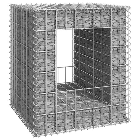 vidaXL Cesta poste de gaviones de hierro 50x50x60 cm
