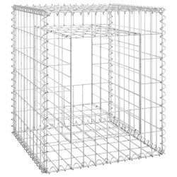 vidaXL Cesta poste de gaviones de hierro 50x50x60 cm