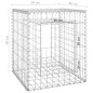 vidaXL Cesta poste de gaviones de hierro 50x50x60 cm vidaXL Cesta poste de gaviones de hierro 50x50x60 cm