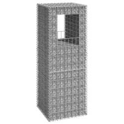 vidaXL Cesta poste de gaviones de hierro 50x50x140 cm