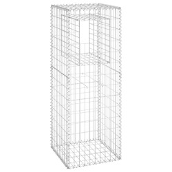 vidaXL Cesta poste de gaviones de hierro 50x50x140 cm