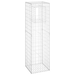 vidaXL Cesta poste de gaviones de hierro 50x50x180 cm