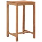 vidaXL Mesa alta de jardín madera maciza de teca 60x60x105 cm vidaXL Mesa alta de jardín madera maciza de teca 60x60x105 cm