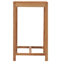 vidaXL Mesa alta de jardín madera maciza de teca 60x60x105 cm