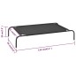 vidaXL Cama de perro elevada negra textilene L vidaXL Cama de perro elevada negra textilene L