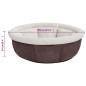 vidaXL Cama para perros marrón 59x59x24 cm vidaXL Cama para perros marrón 59x59x24 cm