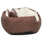 vidaXL Cojín para perro reversible y lavable marrón y crema 65x50x20cm vidaXL Cojín para perro reversible y lavable marrón y crema 65x50x20cm