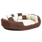 vidaXL Cojín para perro reversible y lavable marrón crema 110x80x23 cm vidaXL Cojín para perro reversible y lavable marrón crema 110x80x23 cm