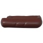 vidaXL Cama para perros de cuero sintético marrón 105x80x25 cm