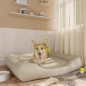 vidaXL Cama para perros de cuero sintético beige 105x80x25 cm vidaXL Cama para perros de cuero sintético beige 105x80x25 cm