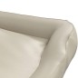 vidaXL Cama para perros de cuero sintético beige 105x80x25 cm vidaXL Cama para perros de cuero sintético beige 105x80x25 cm